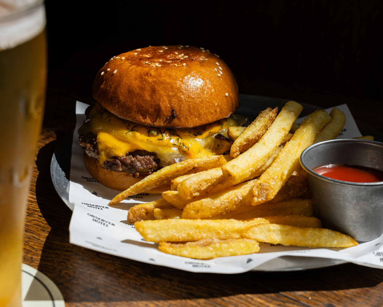 The Observer Hotel menu