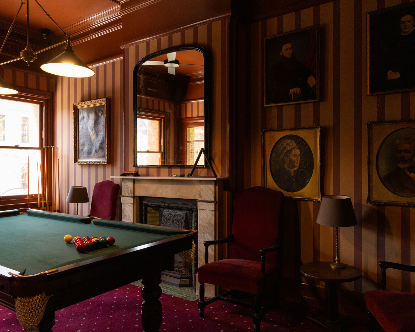 The Observer Hotel billiards room